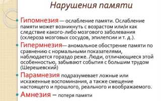 Нарушения памяти в психологии. Что это такое кратко, индивидуальные особенности у детей, подростков