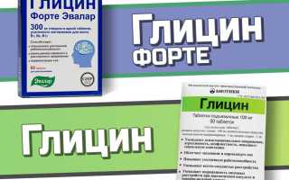 Глицин или Глицин Форте. Что лучше, отличия