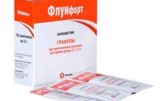 Флуифорт порошок. Инструкция по применению взрослым, детям, отзывы