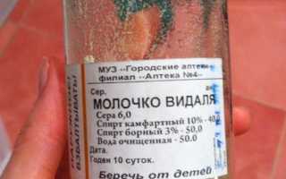 Молочко Видаля. Инструкция по применению, свойства, как хранить, цена