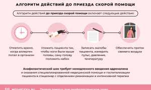 Первая помощь при шоке. Алгоритм действий