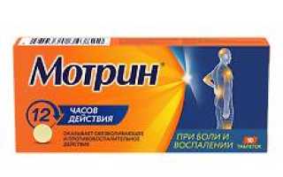 Мотрин. Инструкция по применению, цена, отзывы, аналоги