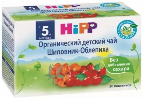 Хипп (HiPP) чай для новорожденных с ромашкой, фенхелем от коликов