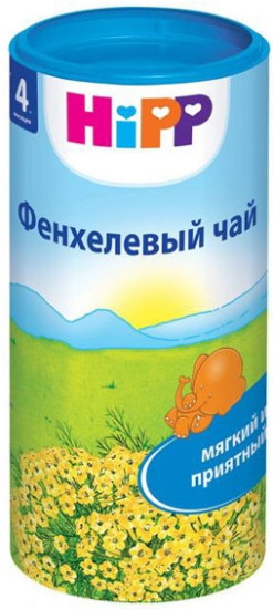 Хипп (HiPP) чай для новорожденных с ромашкой, фенхелем от коликов