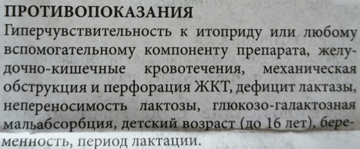 Итоприд 50 мг. Инструкция по применению, цена, отзывы
