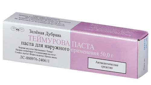 Паста Теймурова. Инструкция по применению для ног от потливости и грибка ногтей. Цена, отзывы, аналоги