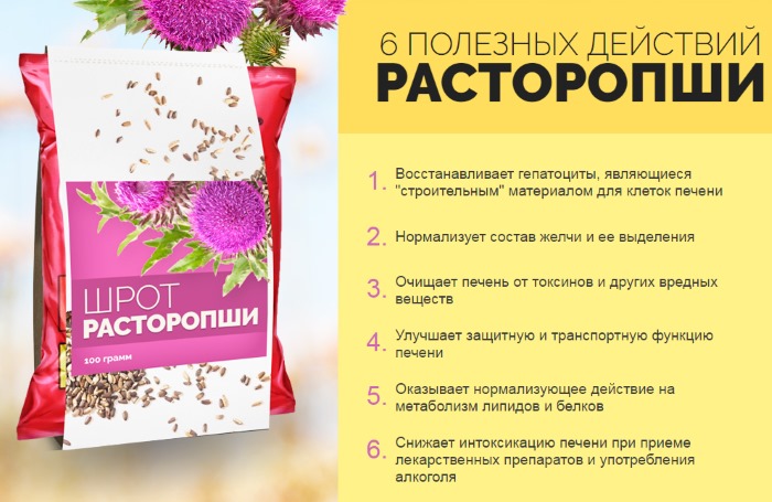Шрот расторопши. Инструкция по применению для похудения, печени, от кашля, для детей. Полезные свойства и противопоказания, как принимать
