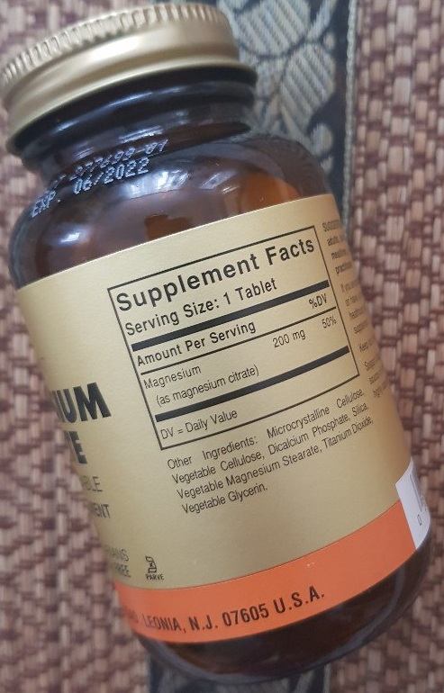 Цитрат Магния Солгар (Magnesium Citrate Solgar). Отзывы, инструкция по применению, состав, цена