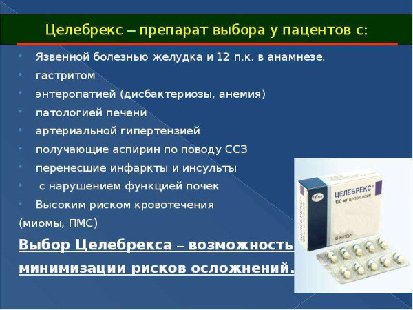 Целебрекс (Celebrex). Инструкция по применению, цена, отзывы