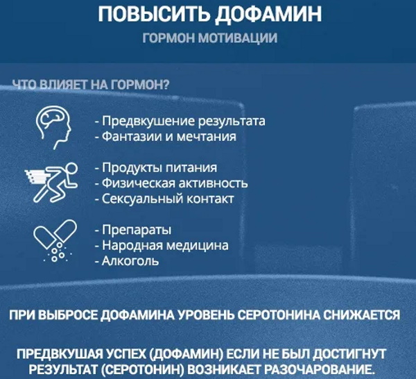 Эндорфин и дофамин. Отличия, разница, как увеличить