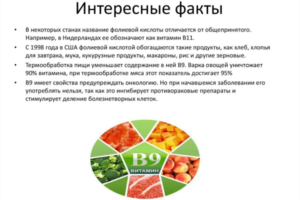 Фолиевая кислота. Для чего организму, зачем пить