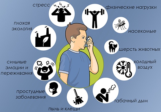 Синдромы при бронхиальной астме: ведущие основные, клинические у детей. Список