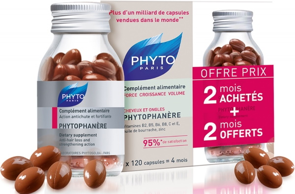 PHYTO Phytophanere витамины для волос. Инструкция по применению, цена, отзывы