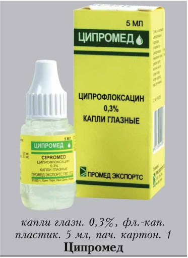 Ципромед (Cipromed) глазные капли. Цена, инструкция по применению, аналоги